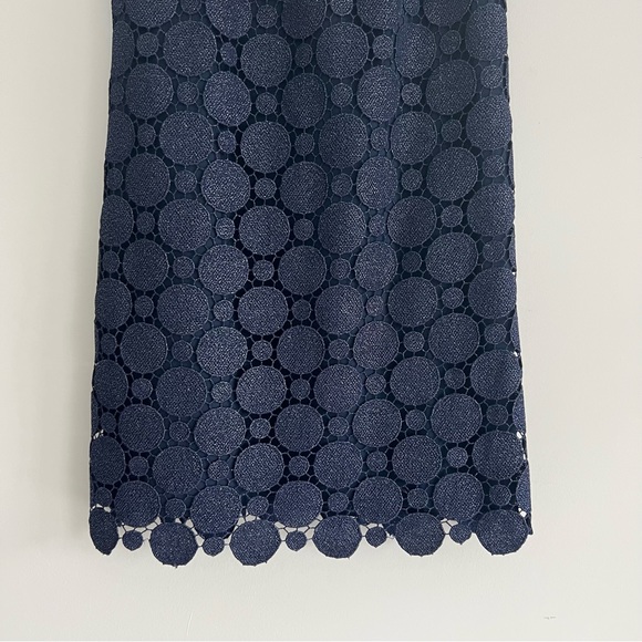 ALICE + OLIVIA Clyde Sapphire Glitter Lace A-Line Sleeveless Mini Dress Sz 4 NWT - Picture 5 of 16